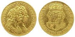 1/2 Guinea Königreich England (927-1649,1660-1707) Gold Wilhelm III (1650-1702)