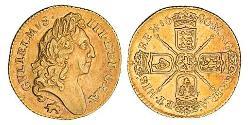 1/2 Guinea Königreich England (927-1649,1660-1707) Gold Wilhelm III (1650-1702)