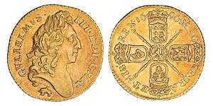 1/2 Guinea Königreich England (927-1649,1660-1707) Gold Wilhelm III (1650-1702)