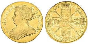 1/2 Guinea Königreich Großbritannien (1707-1801) Gold Anne (Großbritannien)(1665-1714)