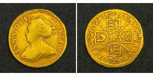 1/2 Guinea Königreich Großbritannien (1707-1801) Gold Anne (Großbritannien)(1665-1714)