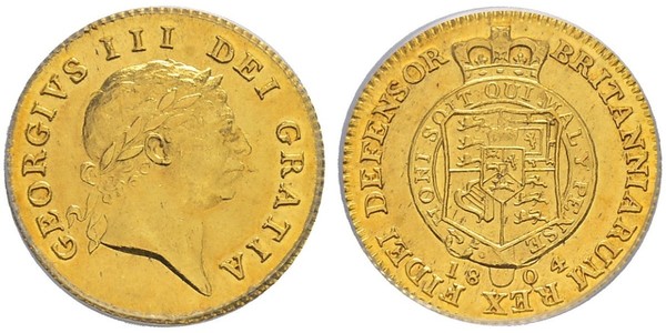 1/2 Guinea United Kingdom of Great Britain and Ireland (1801-1922) Gold George III (1738-1820)