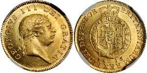 1/2 Guinea Vereinigtes Königreich von Großbritannien und Irland (1801-1922) Gold Georg III (1738-1820)