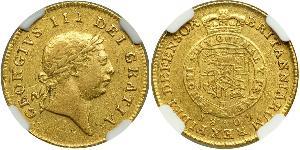 1/2 Guinea Vereinigtes Königreich von Großbritannien und Irland (1801-1922) Gold Georg III (1738-1820)