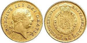 1/2 Guinea Vereinigtes Königreich von Großbritannien und Irland (1801-1922) Gold Georg III (1738-1820)