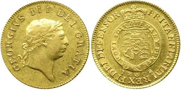 1/2 Guinea Vereinigtes Königreich von Großbritannien und Irland (1801-1922) Gold Georg III (1738-1820)