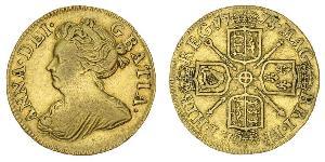 1/2 Guinea Royaume de Grande-Bretagne (1707-1801) Or Anne (reine de Grande-Bretagne)(1665-1714)