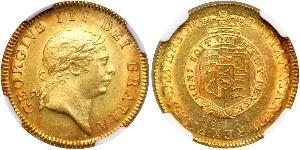 1/2 Guinea Regno Unito di Gran Bretagna e Irlanda (1801-1922) Oro Giorgio III (1738-1820)