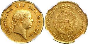 1/2 Guinea Regno Unito di Gran Bretagna e Irlanda (1801-1922) Oro Giorgio III (1738-1820)