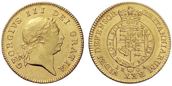 1/2 Guinea Regno Unito di Gran Bretagna e Irlanda (1801-1922) Oro Giorgio III (1738-1820)