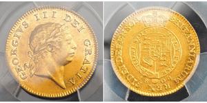 1/2 Guinea Reino Unido de Gran Bretaña e Irlanda (1801-1922) Oro Jorge III (1738-1820)