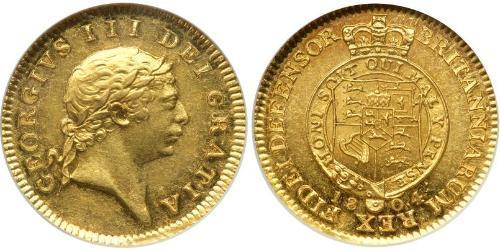 1/2 Guinea Reino Unido de Gran Bretaña e Irlanda (1801-1922) Oro Jorge III (1738-1820)