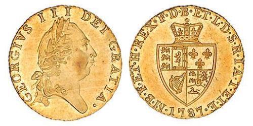 1/2 Guinea Reino de Gran Bretaña (1707-1801) Oro Jorge III (1738-1820)