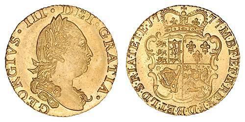 1/2 Guinea 大不列顛王國 (1707 - 1800) 金 喬治三世 (1738-1820)