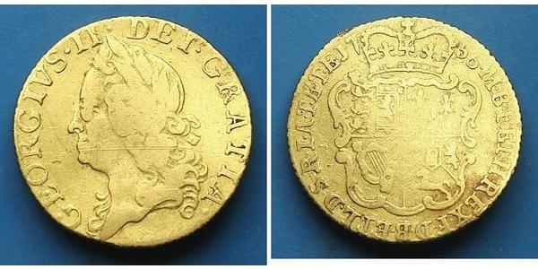 1/2 Guinea 大不列顛王國 (1707 - 1800) 金 乔治二世 (大不列颠) (1683 - 1760)