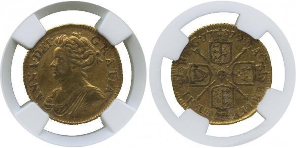 1/2 Guinea 大不列顛王國 (1707 - 1800) 金 安妮 (英国女王) (1665-1714)