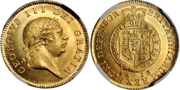 1/2 Guinea 大不列颠及爱尔兰联合王国 (1801 - 1922) 金 喬治三世 (1738-1820)