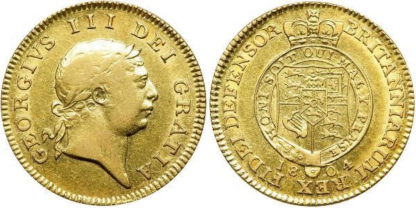 1/2 Guinea 大不列颠及爱尔兰联合王国 (1801 - 1922) 金 喬治三世 (1738-1820)