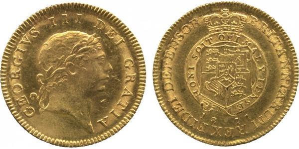 1/2 Guinea 大不列颠及爱尔兰联合王国 (1801 - 1922) 金 喬治三世 (1738-1820)