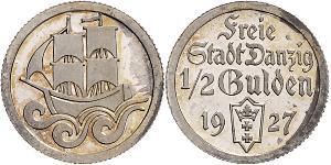 1/2 Gulden Gdansk (1920-1939) Argent 