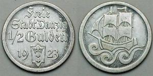 1/2 Gulden Gdansk (1920-1939) Argent 