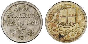 1/2 Gulden Gdansk (1920-1939) Argent 