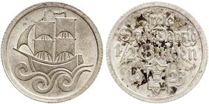 1/2 Gulden Gdansk (1920-1939) Argent 