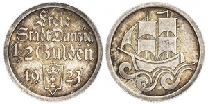 1/2 Gulden Gdansk (1920-1939) Argent 