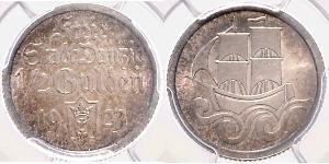 1/2 Gulden Gdansk (1920-1939) Argent 
