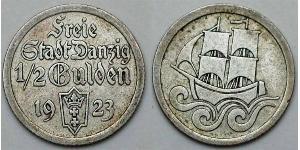 1/2 Gulden Gdansk (1920-1939) Argent 