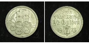 1/2 Gulden Gdansk (1920-1939) Argento 