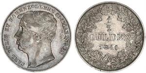 1/2 Gulden Germania Argento 