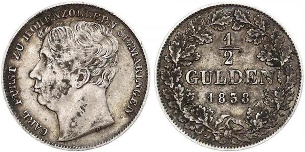 1/2 Gulden Germania Argento 