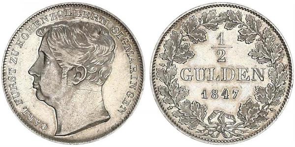 1/2 Gulden Alemania Plata 