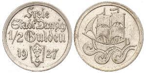 1/2 Gulden Gdansk (1920-1939) Plata 