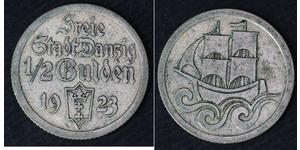 1/2 Gulden Gdansk (1920-1939) Plata 