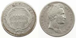 1/2 Gulden Reino de los Países Bajos (1815 - ) Plata 