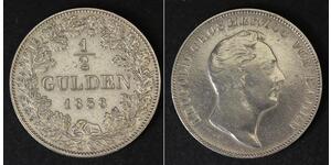 1/2 Gulden Grand Duchy of Baden (1806-1918) Silber 