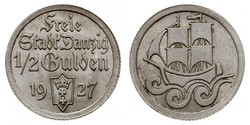 1/2 Gulden Gdansk (1920-1939) Silver 