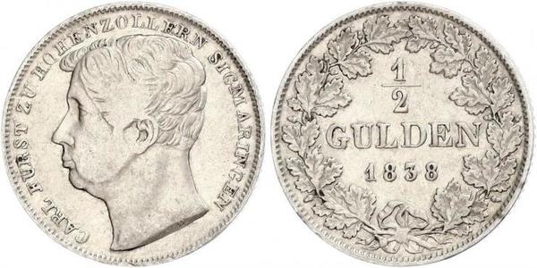 1/2 Gulden Germany Silver 