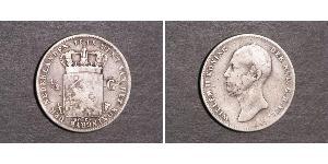 1/2 Gulden Kingdom of the Netherlands (1815 - ) Silver William II of the Netherlands (1792 - 1849)