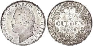 1/2 Gulden States of Germany Silver 