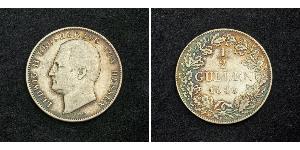 1/2 Gulden States of Germany Silver 