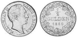 1/2 Gulden 巴伐利亞王國 (1806 - 1918) 銀 
