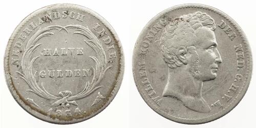 1/2 Gulden 荷兰王国 銀 