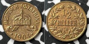 1/2 Heller Deutsch-Ostafrika (1885-1919) Kupfer 