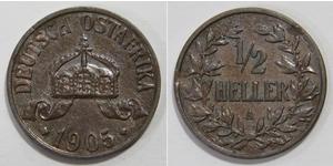 1/2 Heller German East Africa (1885-1919) 銅 