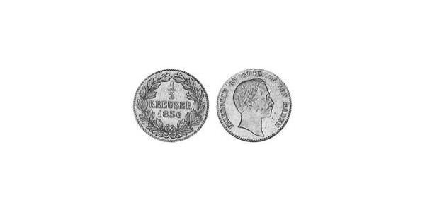 1/2 Kreuzer Grand Duchy of Baden (1806-1918) Copper Frederick I, Grand Duke of Baden (1826 - 1907)