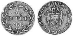 1/2 Kreuzer Grand-duché de Bade (1806-1918) Cuivre 