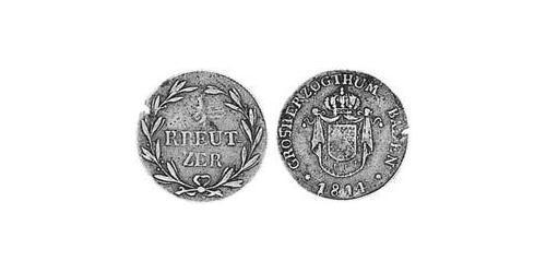 1/2 Kreuzer Grand Duchy of Baden (1806-1918) Kupfer 